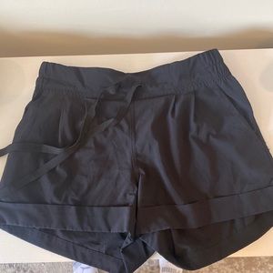 Black tie lululemon shorts. Size 4